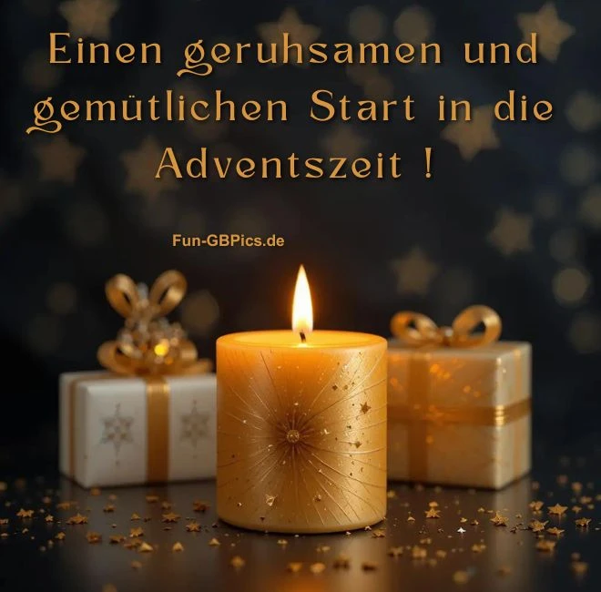 Einen geruhsamen und gemütlichen Start in die Adventszeit!